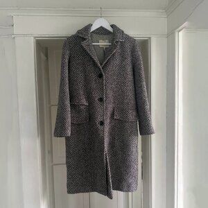 Rebecca Taylor Trench Coat – Women’s Size 2 (Purple Pink Tweed)